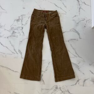 Brown Tan Denim Low Rise Pants